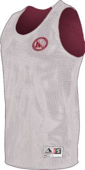 Augusta  Mesh Reversible Tank, Maroon/White